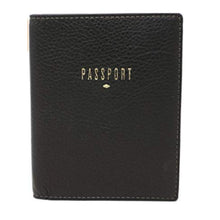Cargar imagen en el visor de la galería, ESTUCHE DE PASAPORTE FOSSIL RFID PASSPORT NEGRO SL7431001