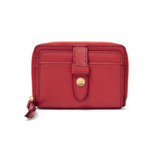 Cargar imagen en el visor de la galería, MONEDERO FOSSIL FIONA ZIP SL7702621 ROJO