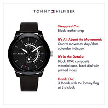 Cargar imagen en el visor de la galería, RELOJ CLÁSICO PARA HOMBRE TOMMY HILFIGER TMY1791479 - NEGRO