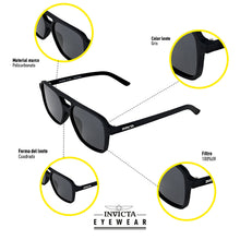 Cargar imagen en el visor de la galería, GAFAS DE SOL INVICTA I16009-S1R-01-P03 UNISEX