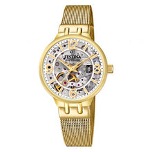 Cargar imagen en el visor de la galería, RELOJ PARA MUJER FESTINA SKELETON AUTOMATIC F20580/1 - DORADO