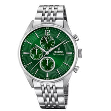 Cargar imagen en el visor de la galería, RELOJ PARA HOMBRE FESTINA VERDE F20285/8 - PLATEADO