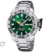 Cargar imagen en el visor de la galería, RELOJ PARA HOMBRE FESTINA VERDE F20665/2 - PLATEADO