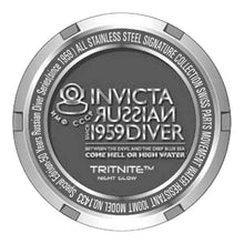 Cargar imagen en el visor de la galería, RELOJ PARA HOMBRE INVICTA RUSSIAN DIVER 1433 - ACERO, NEGRO