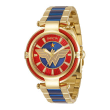 Cargar imagen en el visor de la galería, RELOJ MUJER MARAVILLA PARA MUJER INVICTA DC COMICS 34954 - DORADO, AZUL