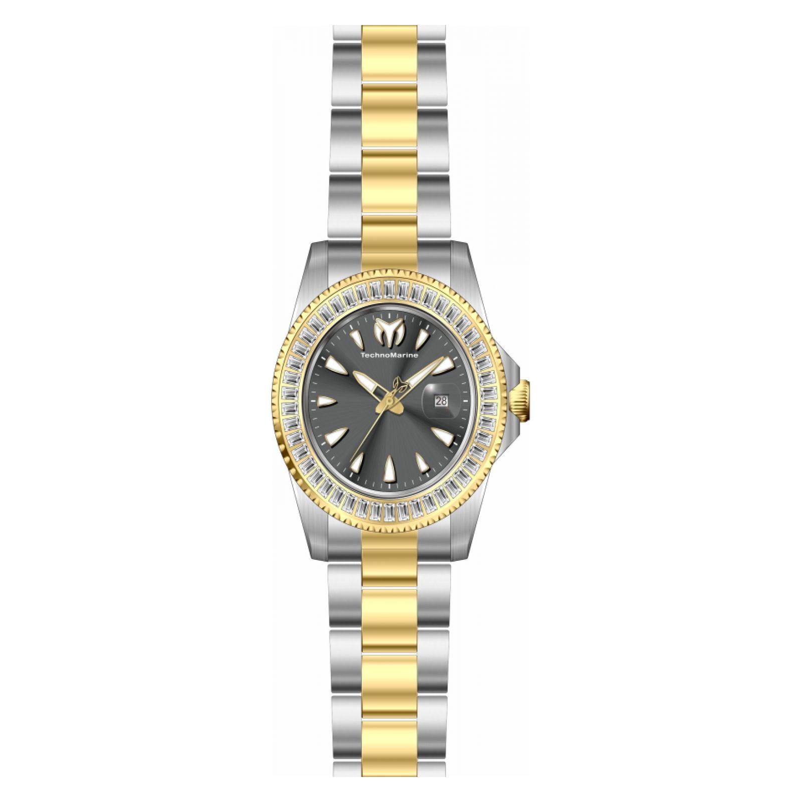 TechnoMarine Manta Men's 42mm Stainless Steel Gold & Steel Gold
