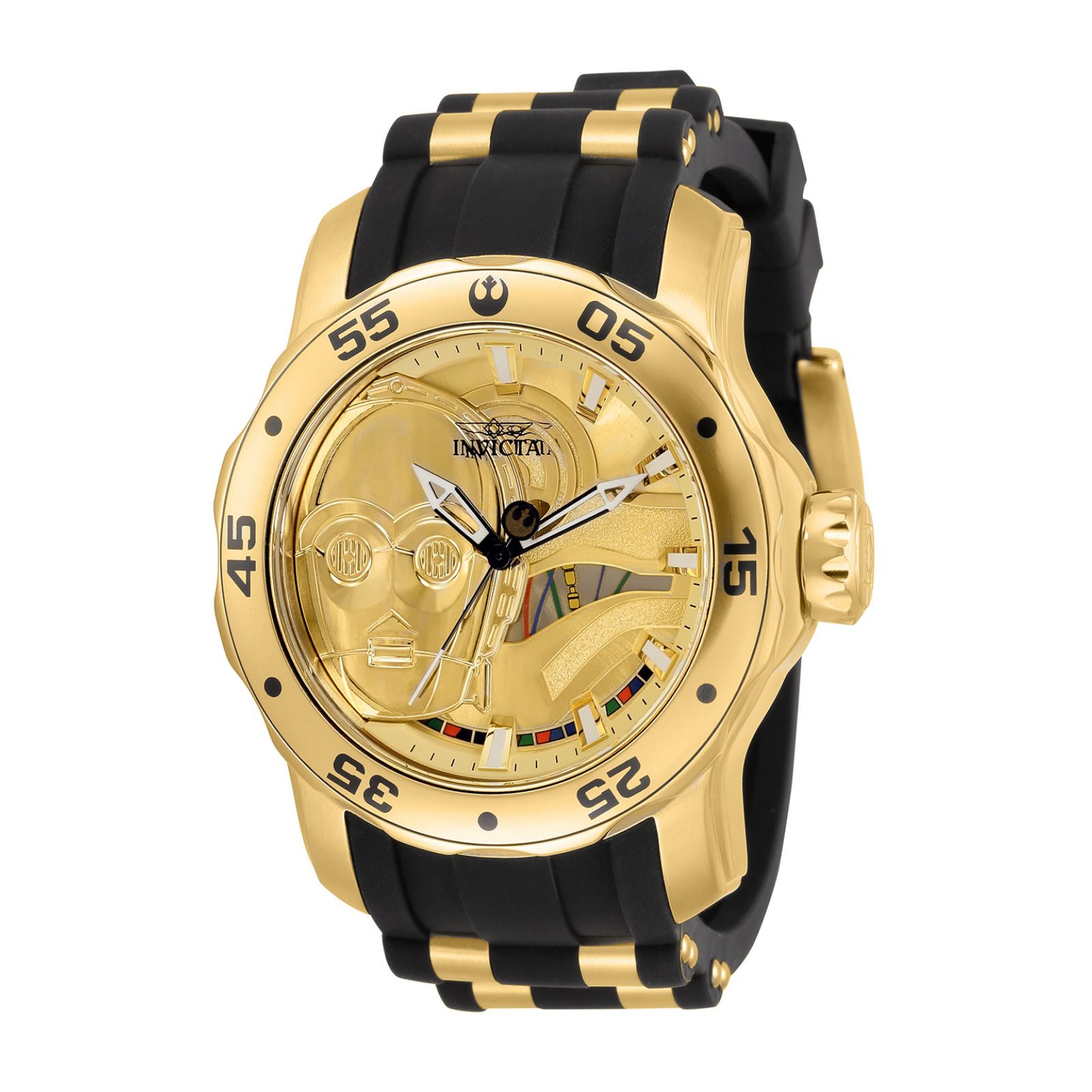 RELOJ C-3PO PARA HOMBRE INVICTA STAR WARS 39540 DORADO – Kronotime