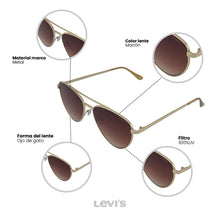Cargar imagen en el visor de la galería, LENTES DE SOL LEVIS OUTLOOK X13025
