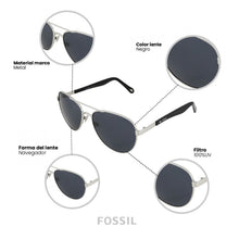 Cargar imagen en el visor de la galería, LENTES DE SOL FOSSIL OUTLOOK X80086
