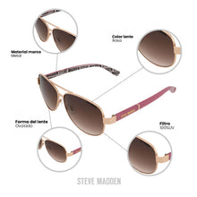Cargar imagen en el visor de la galería, LENTES DE SOL STEVE MADDEN OUTLOOK X17023
