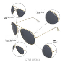 Cargar imagen en el visor de la galería, GAFAS DE SOL STEVE MADDEN OUTLOOK X17095
