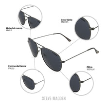 Cargar imagen en el visor de la galería, LENTES DE SOL STEVE MADDEN OUTLOOK X17120
