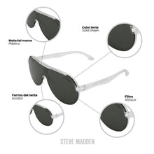 Cargar imagen en el visor de la galería, LENTES DE SOL STEVE MADDEN OUTLOOK X17177
