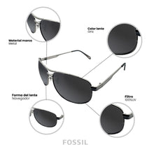 Cargar imagen en el visor de la galería, LENTES DE SOL FOSSIL OUTLOOK 66353564
