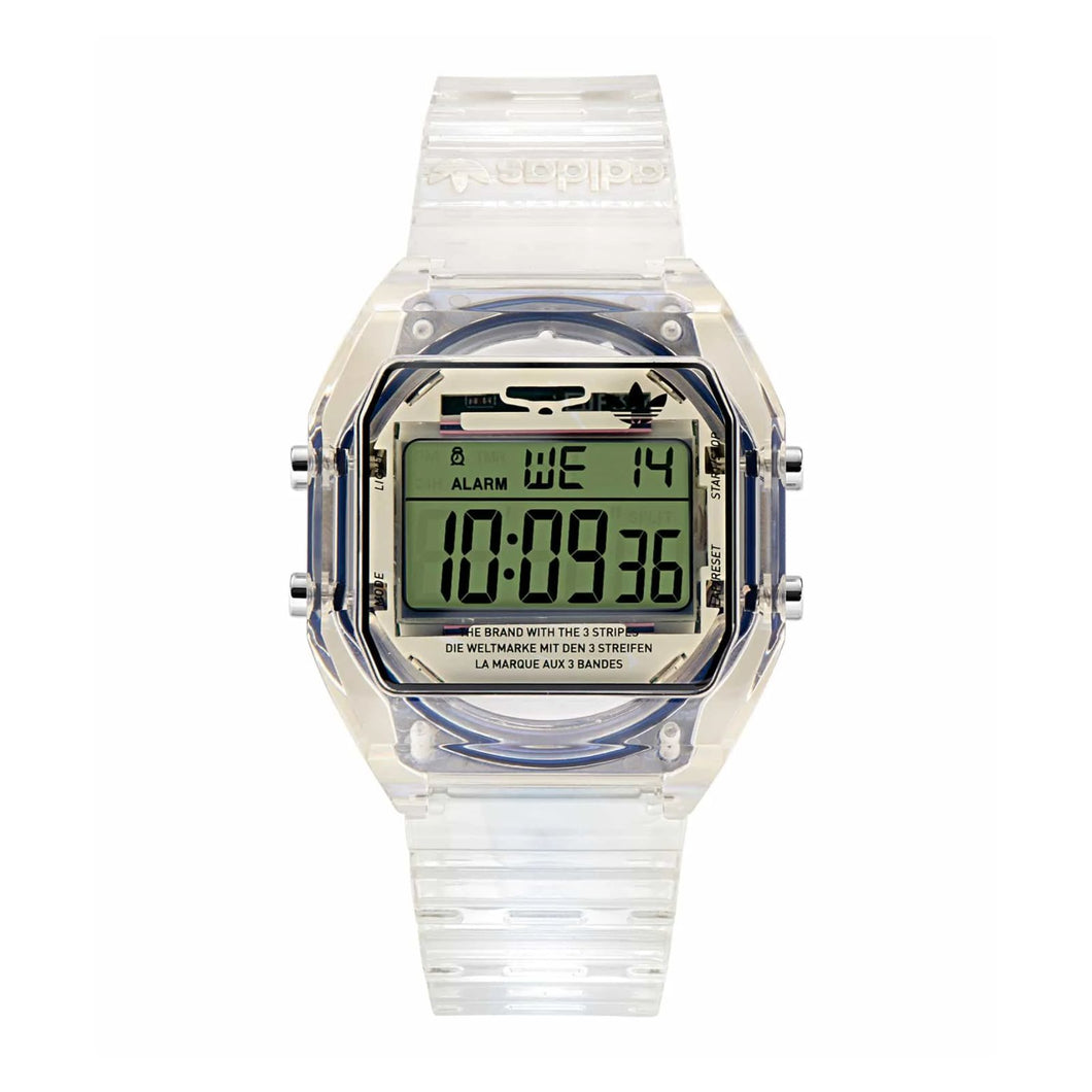 RELOJ  PARA UNISEXO ADIDAS DIGITAL TWO CRYSTAL AOST24061 - TRANSPARENTE