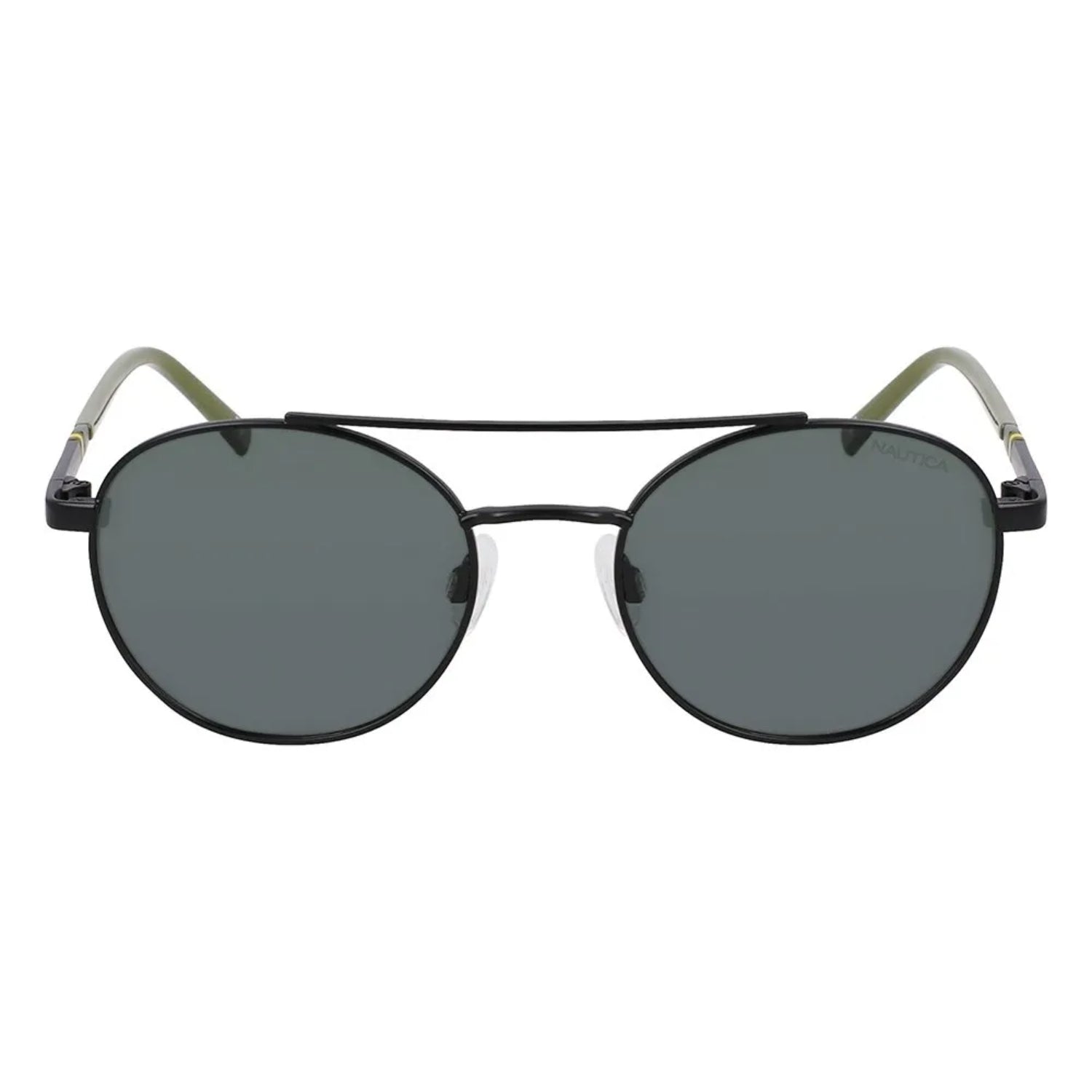 Gafas De Sol Nautica Para Hombre - Montura Cuadrada Marrón, Lentes Polarizadas, Protección UV 100%