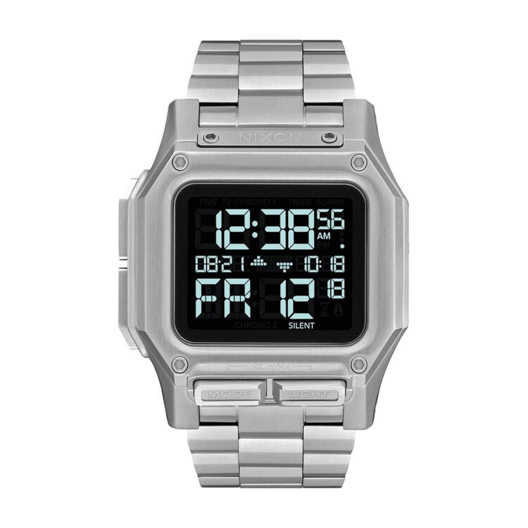 RELOJ  PARA HOMBRE NIXON REGULUS SS BLACK A1268-000 - PLATEADO