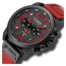 Cargar imagen en el visor de la galería, RELOJ CLÁSICO PARA HOMBRE CURREN KREC KREC160104 - ROJO
