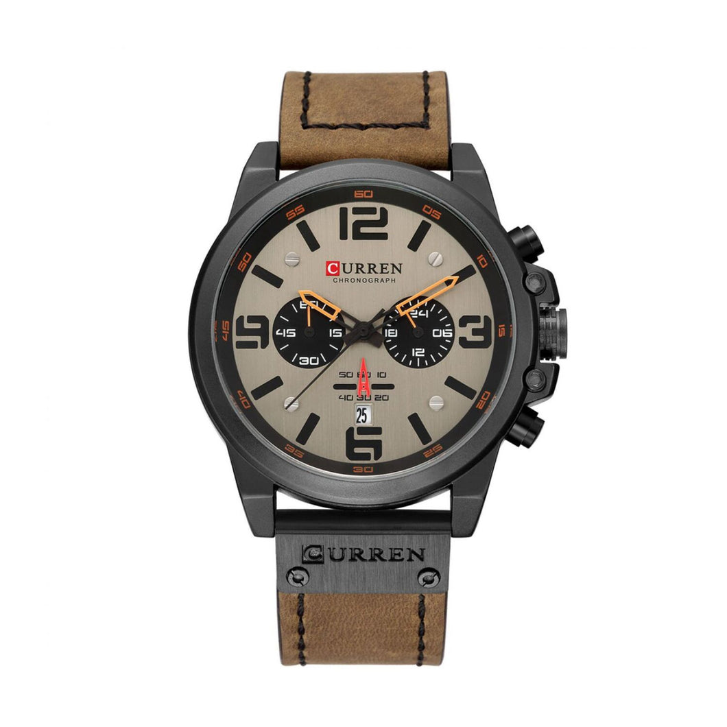 RELOJ CLÁSICO PARA HOMBRE CURREN KREC KREC160123 - CAFÉ