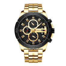 Cargar imagen en el visor de la galería, RELOJ  PARA HOMBRE CURREN  KREC6018 - DORADO

