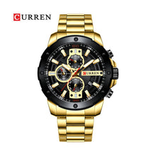 Cargar imagen en el visor de la galería, RELOJ  PARA HOMBRE CURREN  KREC6718 - DORADO
