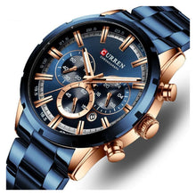 Cargar imagen en el visor de la galería, RELOJ  PARA HOMBRE CURREN KREC KREC7603 - AZUL
