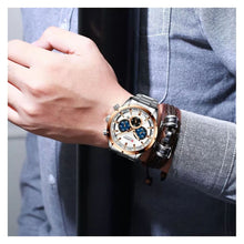Cargar imagen en el visor de la galería, RELOJ  PARA HOMBRE CURREN KREC KREC762002 - PLATEADO
