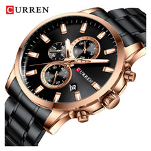 Cargar imagen en el visor de la galería, RELOJ  PARA HOMBRE CURREN  KREC8101 - NEGRO
