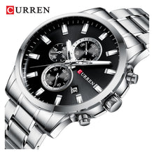 Cargar imagen en el visor de la galería, RELOJ  PARA HOMBRE CURREN  KREC8119 - PLATEADO
