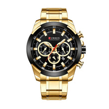 Cargar imagen en el visor de la galería, RELOJ  PARA HOMBRE CURREN  KREC9418 - DORADO
