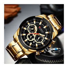 Cargar imagen en el visor de la galería, RELOJ  PARA HOMBRE CURREN  KREC9418 - DORADO
