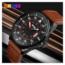 Cargar imagen en el visor de la galería, RELOJ CLÁSICO PARA HOMBRE SKMEI  9113BN - MARRÓN
