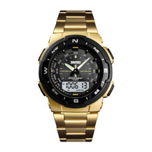 Cargar imagen en el visor de la galería, RELOJ  PARA HOMBRE SKMEI DUAL TIME WATCH 1370GD - DORADO
