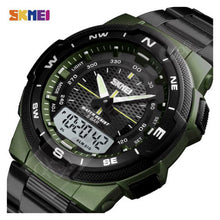 Cargar imagen en el visor de la galería, RELOJ  PARA HOMBRE SKMEI DUAL TIME WATCH 1370AG - VERDE
