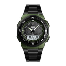 Cargar imagen en el visor de la galería, RELOJ  PARA HOMBRE SKMEI DUAL TIME WATCH 1370AG - VERDE
