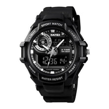 Cargar imagen en el visor de la galería, RELOJ  PARA HOMBRE SKMEI DUAL TIME WATCH 1357BK - NEGRO
