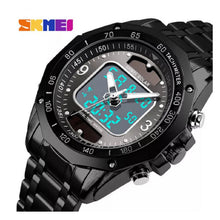 Cargar imagen en el visor de la galería, RELOJ DEPORTIVO PARA HOMBRE SKMEI DUAL TIME WATCH 1493BK - NEGRO
