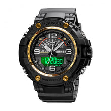 Cargar imagen en el visor de la galería, RELOJ  PARA HOMBRE SKMEI DUAL TIME WATCH 1617GD - NEGRO
