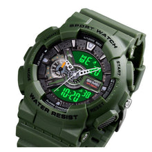 Cargar imagen en el visor de la galería, RELOJ DEPORTIVO PARA HOMBRE SKMEI DUAL TIME WATCH 1688AG - VERDE
