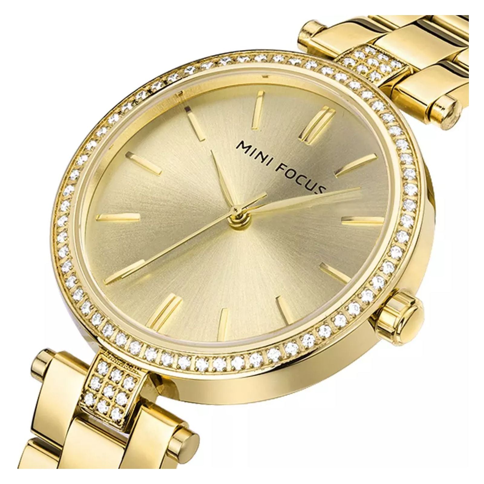 RELOJ PARA MUJER MINI FOCUS MF0039L MF2118GA DORADO – Kronotime