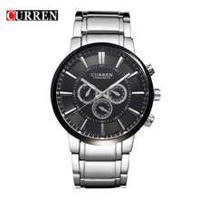 Cargar imagen en el visor de la galería, RELOJ  PARA HOMBRE CURREN  8001ABK - PLATEADO
