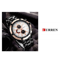 Cargar imagen en el visor de la galería, RELOJ  PARA HOMBRE CURREN  8023BKWT - NEGRO
