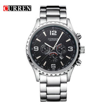 Cargar imagen en el visor de la galería, RELOJ  PARA HOMBRE CURREN  8056SLBK - PLATEADO
