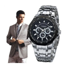 Cargar imagen en el visor de la galería, RELOJ  PARA HOMBRE CURREN  8084SLBK - PLATEADO
