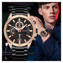 Cargar imagen en el visor de la galería, RELOJ  PARA HOMBRE CURREN  8275BKGD - NEGRO
