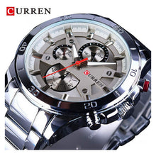Cargar imagen en el visor de la galería, RELOJ  PARA HOMBRE CURREN  8275SLGR - PLATEADO
