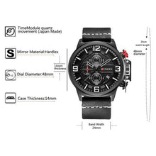 Cargar imagen en el visor de la galería, RELOJ CLÁSICO PARA HOMBRE CURREN  8278BK - NEGRO
