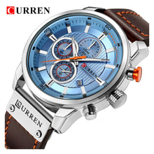 Cargar imagen en el visor de la galería, RELOJ CLÁSICO PARA HOMBRE CURREN  8291SLBL - MARRÓN
