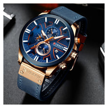 Cargar imagen en el visor de la galería, RELOJ CLÁSICO PARA HOMBRE CURREN KREC KREC8303 - AZUL
