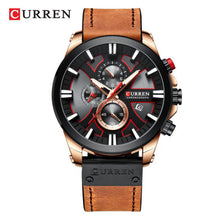 Cargar imagen en el visor de la galería, RELOJ CLÁSICO PARA HOMBRE CURREN  8346BNBK - MARRÓN
